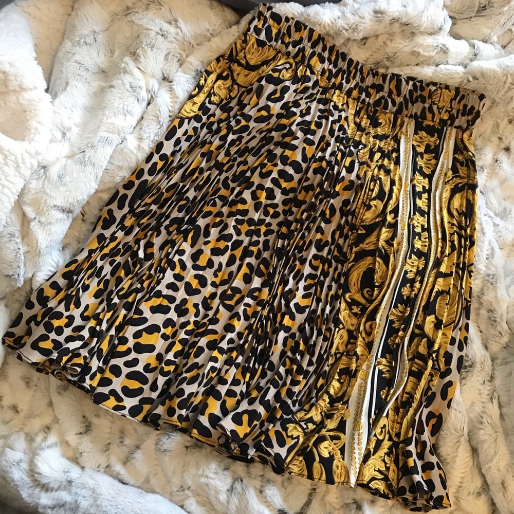 Dina Bar-El Skirt in boroque leopard print